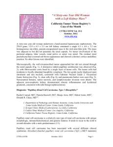 COTM1012 - California Tumor Tissue Registry