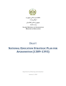 Draft National Education Strategic Plan 2010-2014