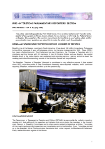IPRS - INTERSTENO PARLIAMENTARY REPORTERS' SECTION