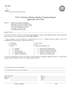 UCLA Chemistry-Biology Interface Training Program