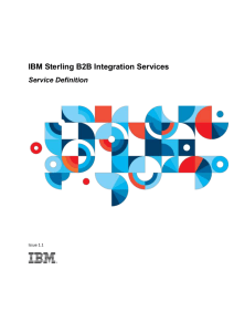 IBM Sterling B2B Integration Services Defintion