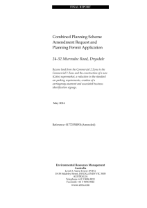 Drysdale Coles_Amended Planning Report May 2014