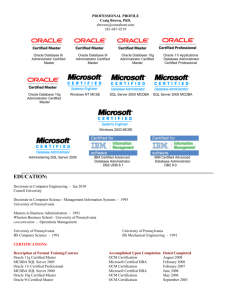 MS SQL Server 7DBA / MS SQL Server 2000