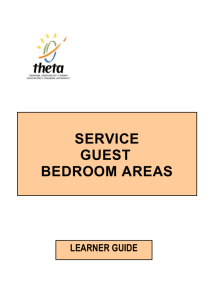 1. Service Guest Bedroom Areas