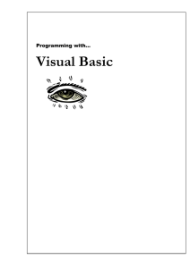 Visual Basic Advanced lessons