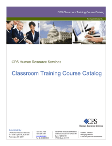 course catalog - CPS HR Consulting