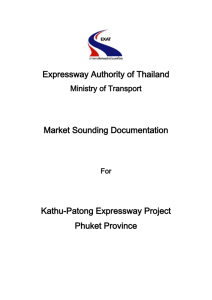 Expressway Authority of Thailand Ministry of Transport Market