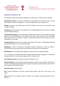 Glossary of Academic Life This glossary contains words helpful in