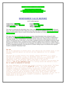 diminished value report