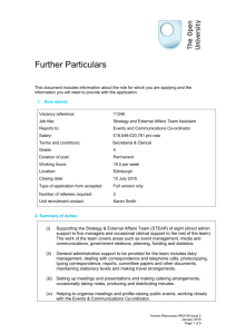 Further Particulars HRG158