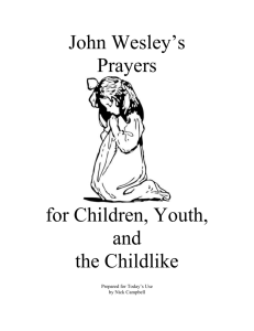John Wesley's Prayers for Children and Youth