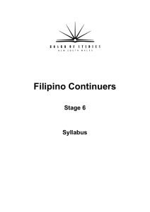 8 Content of Filipino Preliminary and HSC