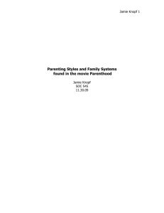 Parenthood: Parenting Styles and Family Systems