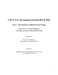 CPSC 312 Lab manual - Tamu.edu