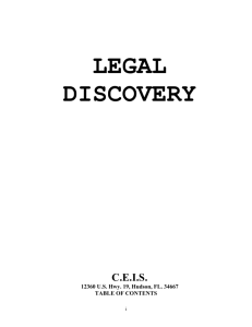 chapter i - history and purpose of discovery