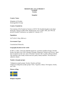 Sweden Profile - World Missions Atlas Project