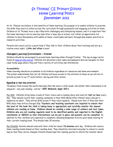 Home-learning policy-draft - St Thomas' CE Primary School