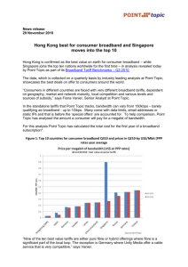 Hong Kong has best broadband value on earth