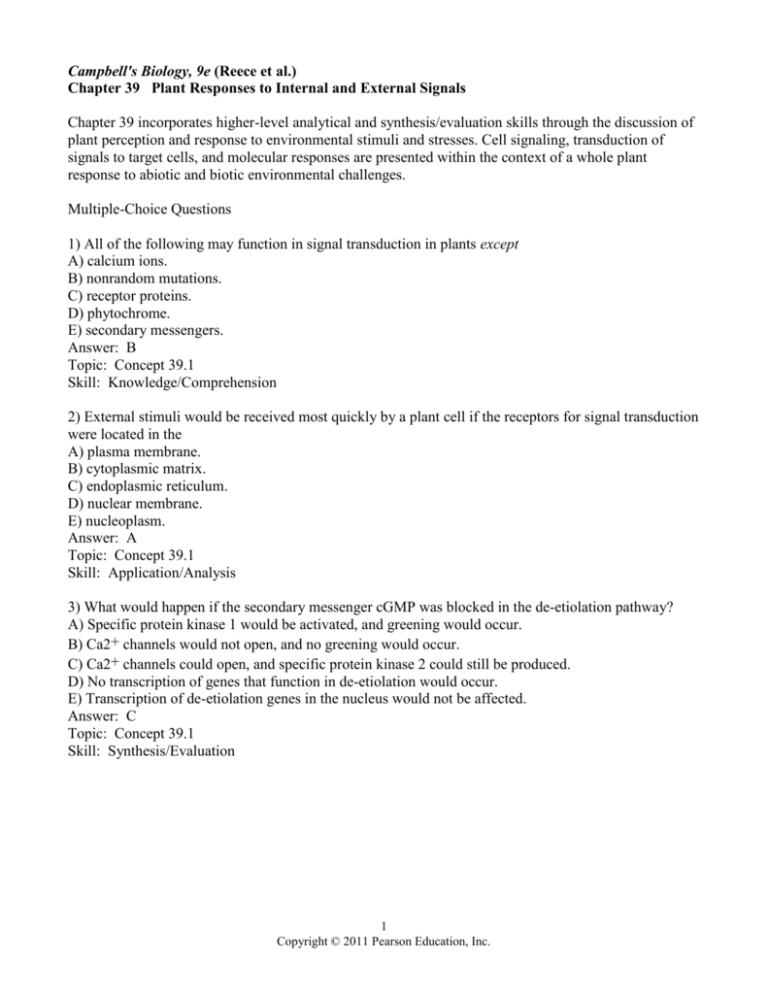 Campbell's Biology; 9e (Reece et al.)