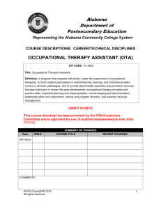OTA Course Directory 01 09 12