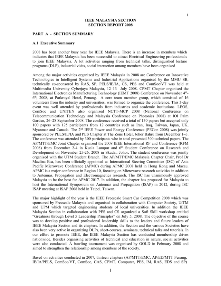 Section Report - Malaysia