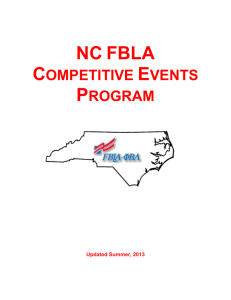 2013-nc-fbla-competi.. - North Carolina Future Business Leaders of