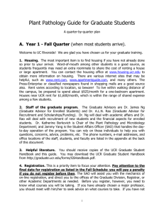 C. Year 1 - Spring Quarter - Plant Pathology Graduate Program