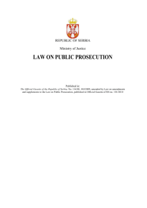 Regulation on Administration in the Public Prosecution