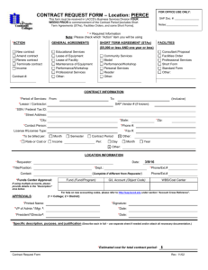 Contract Request Form Template