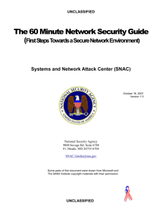 60 Minute Network Security Guide