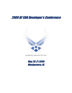 2009 AF SOA Developer's Conference May 20