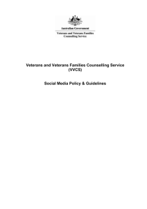 1 - Veterans and Veterans Families Counselling Service
