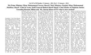 Vol 10 No 98 Monday 13 January , 2014 Rs.2 13 January , 2014