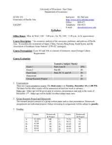 Exam 1 - People Pages - University of Wisconsin