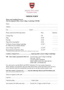 an order form