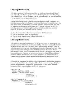 Challenge Problem Sets 1-5 - The Stanford University InfoLab