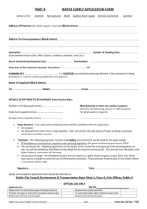 PART B WATER SUPPLY APPLICATION FORM (please circle