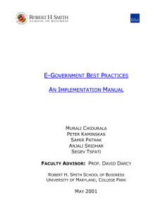 e-government best practices an implementation manual