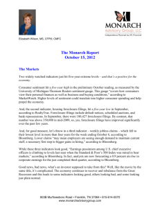 The Monarch Report 10/15/2012