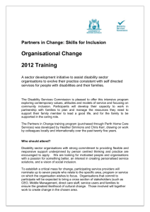 Partners in Change - Skills for inclusion