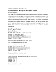 A&E Specifications Rev 051710 CAM2200