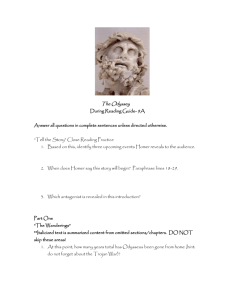 The Odyssey During Reading Guide- 9A Answer all questions in