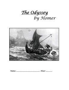 The Odyssey by Homer Name: ______ Hour: ______ People