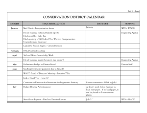 Conservation District Calendar