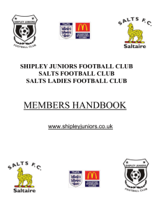 handbook 2008 - Shipley Juniors Football Club