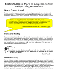Process Drama, Teaching and Learning