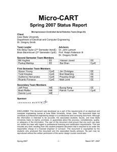 Micro-CART - ECpE Senior Design