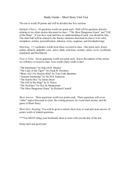 Persuasive Essay Examples High School Study Guideshort Story Unit Test Essays On Different Topics In English also Thesis In A Essay Analyzing The Interlopers By Saki English Essays