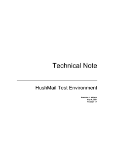 HushMail Test Environment