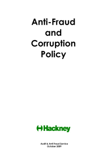 Anti Fraud and Corruption Policy